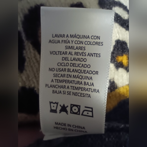 beachlunchlounge Women's Large Leopard Grey Brown Lightweight Crew Neck Sweater - Picture 6 of 7